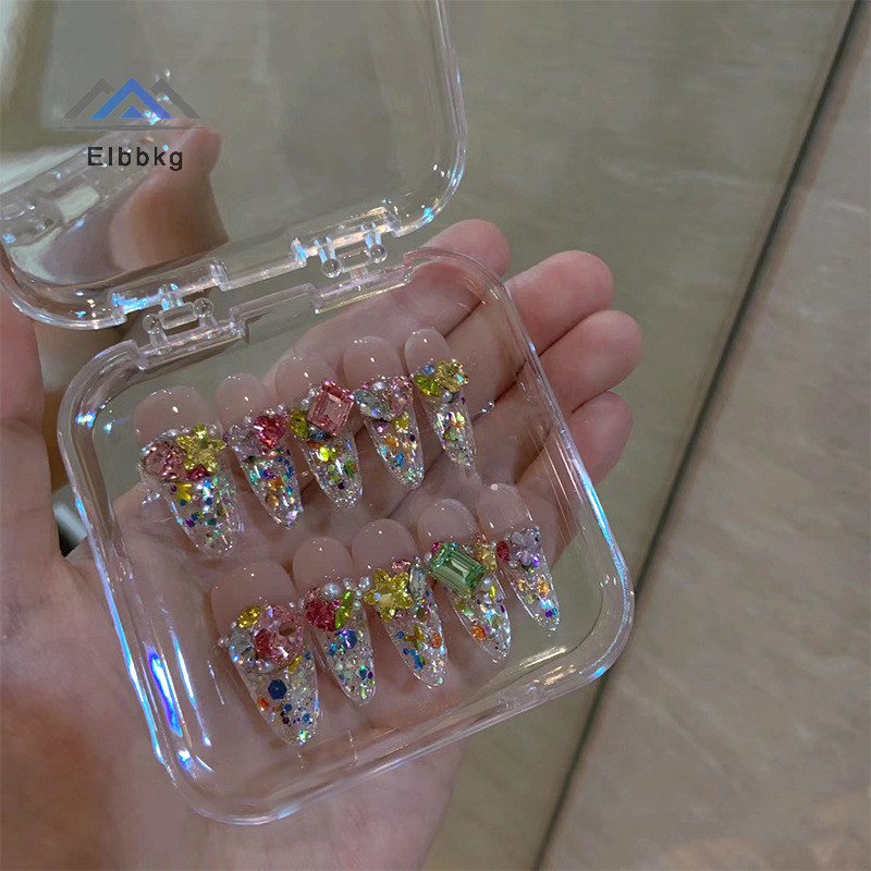Eibbkg 20 ชิ้นขนาดผสมรูปร่างที่แตกต่างกันเล็บ Rhinestones 3D แก้วคริสตัลเพชรรักบิดเบี้ยวหัวใจ Super Shiny Ch อัญมณีหิน D บนขาย