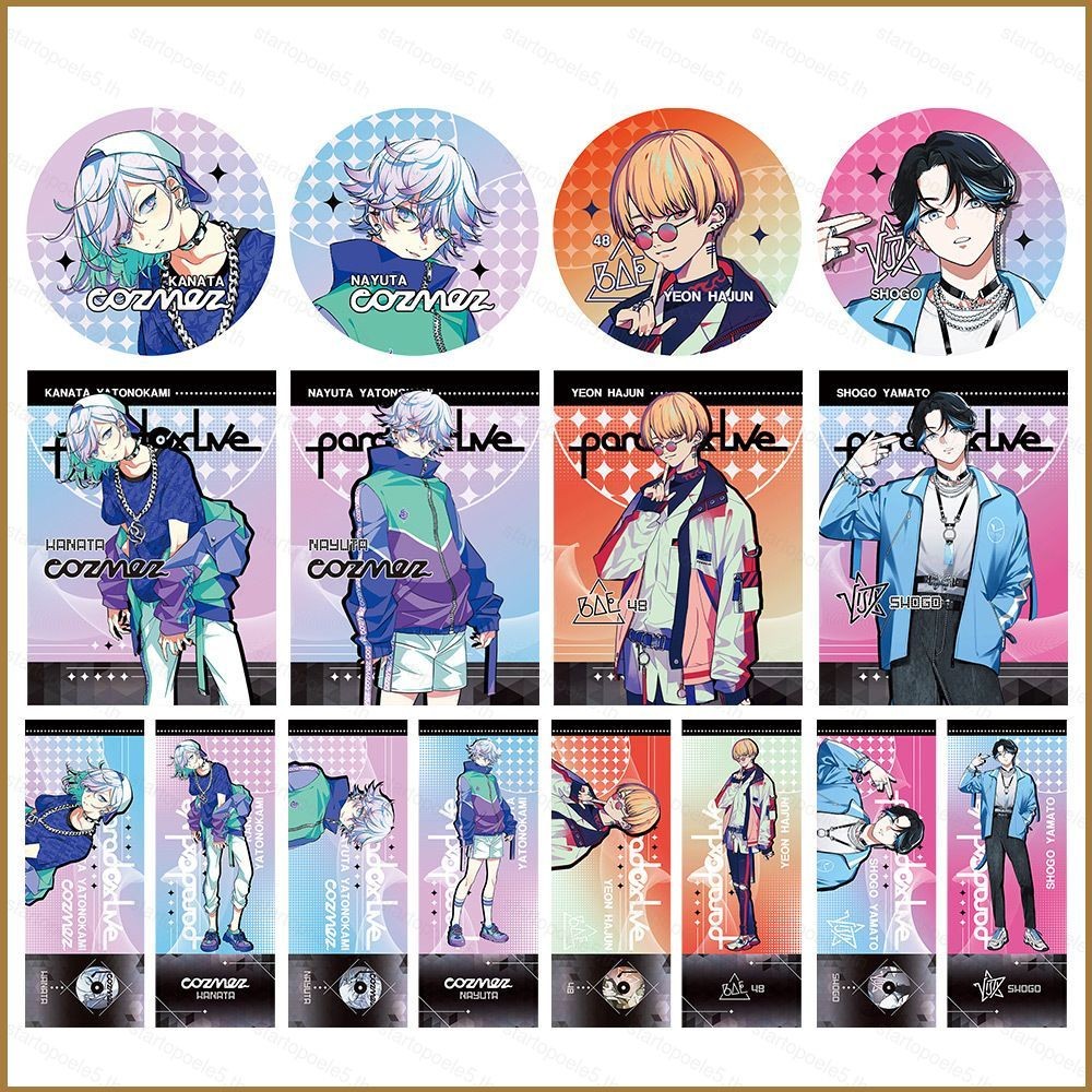 Sta5 Paradox Live Badge Anime Pins การ์ตูนรอบเข็มกลัดกระเป๋าจี้ Kanata Nayuta Yeon Hajun Shogo ของขว