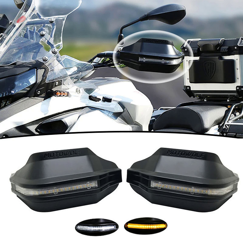 gS DL650 Handguard Protector Hand Guard กระจก LED ไฟเลี้ยวสำหรับ Suzuki V-Strom DL 650 DL250 GW250 g