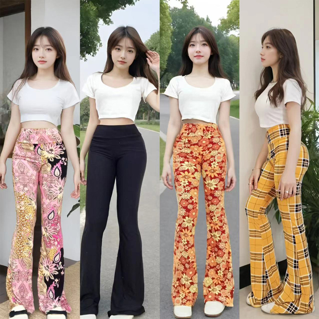 กางเกงยีนส์ทรงกระบอกใหม่ สำหรับฤดูใบไม้ร่วง ลายพิมพ์สวยงาม