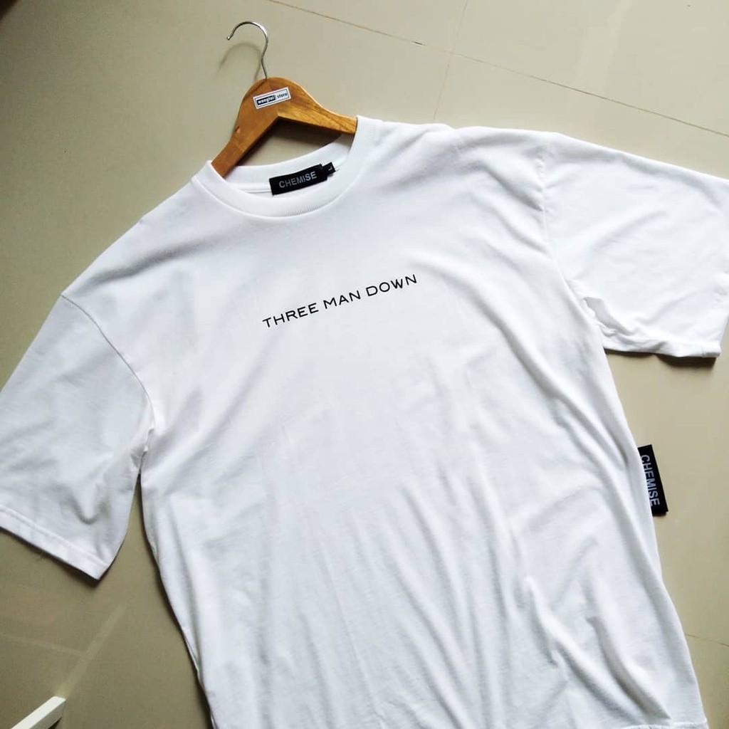 ขายร้อน   พิมพ์ลาย พร้อมส่ง  THREE MAN DOWN – New box logo tee(Black/white)  การเปิดตัวผลิตภัณฑ์ใหม่ T-shirt ราคา ถูกที่สุด ดีลบีเคเค แกลเลอรีภาพที่ 2