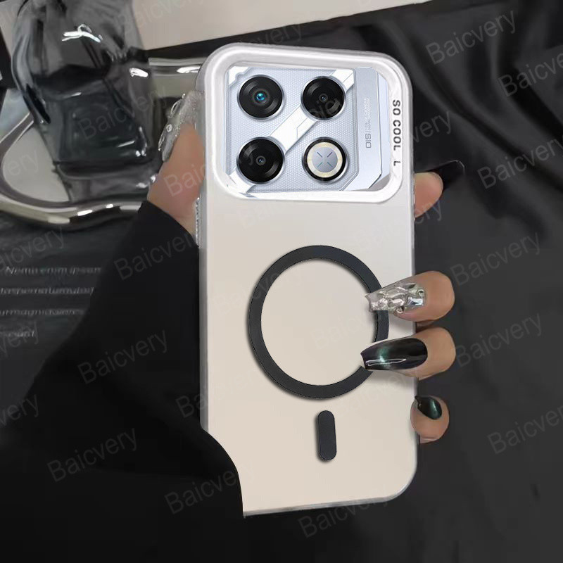 Infinix GT 20 Pro Casing Phone Case Cover with Magnetic Wireless Charger Sticker