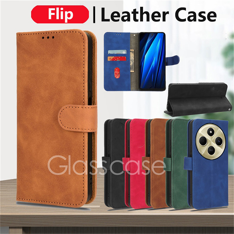 ปลอกสําหรับredmi 14C 13C Redmi14C 14 C Redmi13C 13 C 4G 5G 2024 พลิกหนังโทรศัพท์กรณีช่องใส่การ์ดกระเป๋าสตางค์วงเล็บกันกระแทกป้องกันกรณีฝาครอบ