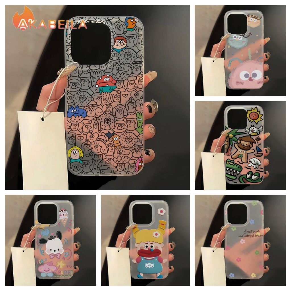 เคลือบด้าน ins TPU เคส for IPhone 11 12 13 14 15 Pro Max เคส Iphone 11 เคสไอโฟน 14 Pro Max