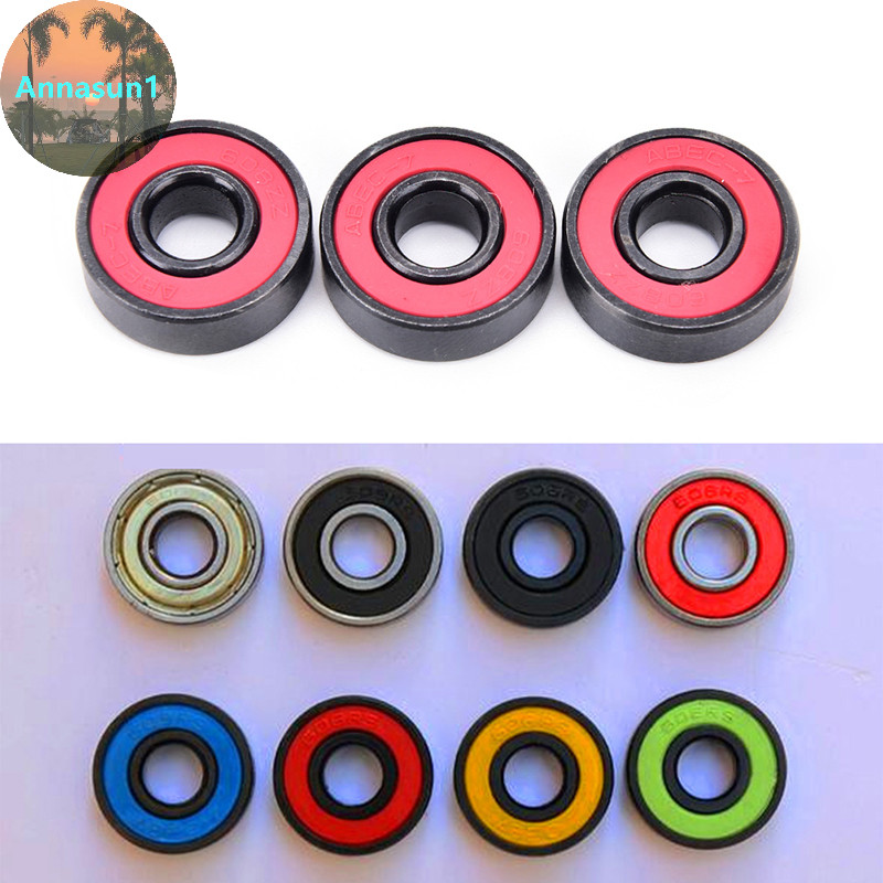 Annasun 608RS แบริ่งอินไลน์บอลเซรามิกสําหรับฟิงเกอร์สปินเนอร์ / ล้อลูกกลิ้งสเก็ตบอร์ด TH