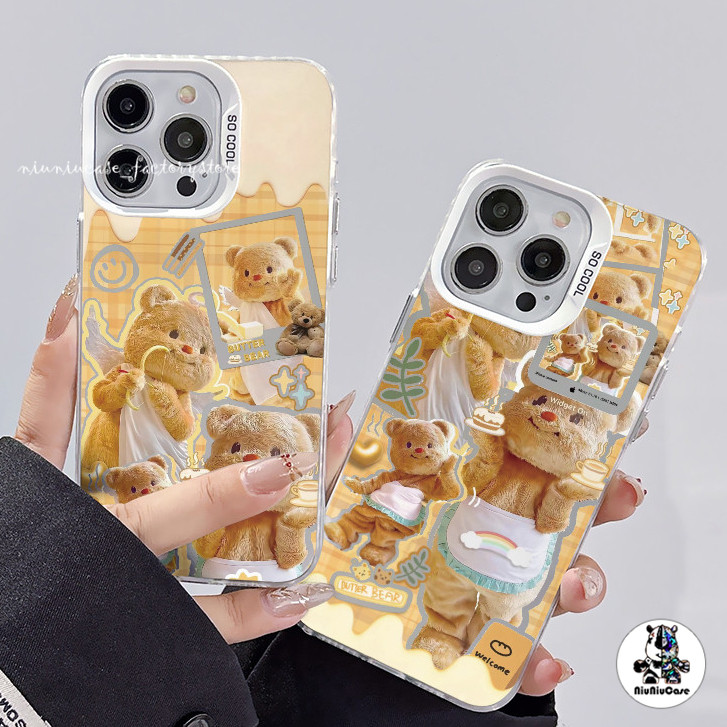 COD-ในไทย หมีเนย ไอโฟน 11 เคสโทรศัพท์มือถือ สําหรับ IPhone 14 11 15 13 12 Pro Max SE 7P 8P 7 Plus XS X XR เคสไอโฟนสวยๆ