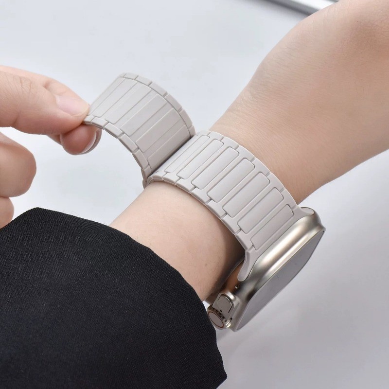 สายซิลิโคนอ่อนนุ่มสําหรับ แอปเปิล ดู 10 42 มม.46 มม.9 8 7 6 5 4 3 กับ สายคล้องสร้อยข้อมือขั้นสูงสําหรับ iดู พิเศษ 49 มม.45 มม.41 มม.40 มม.44 มม.38 มม.สายนาฬิกา - รูปที่ 5