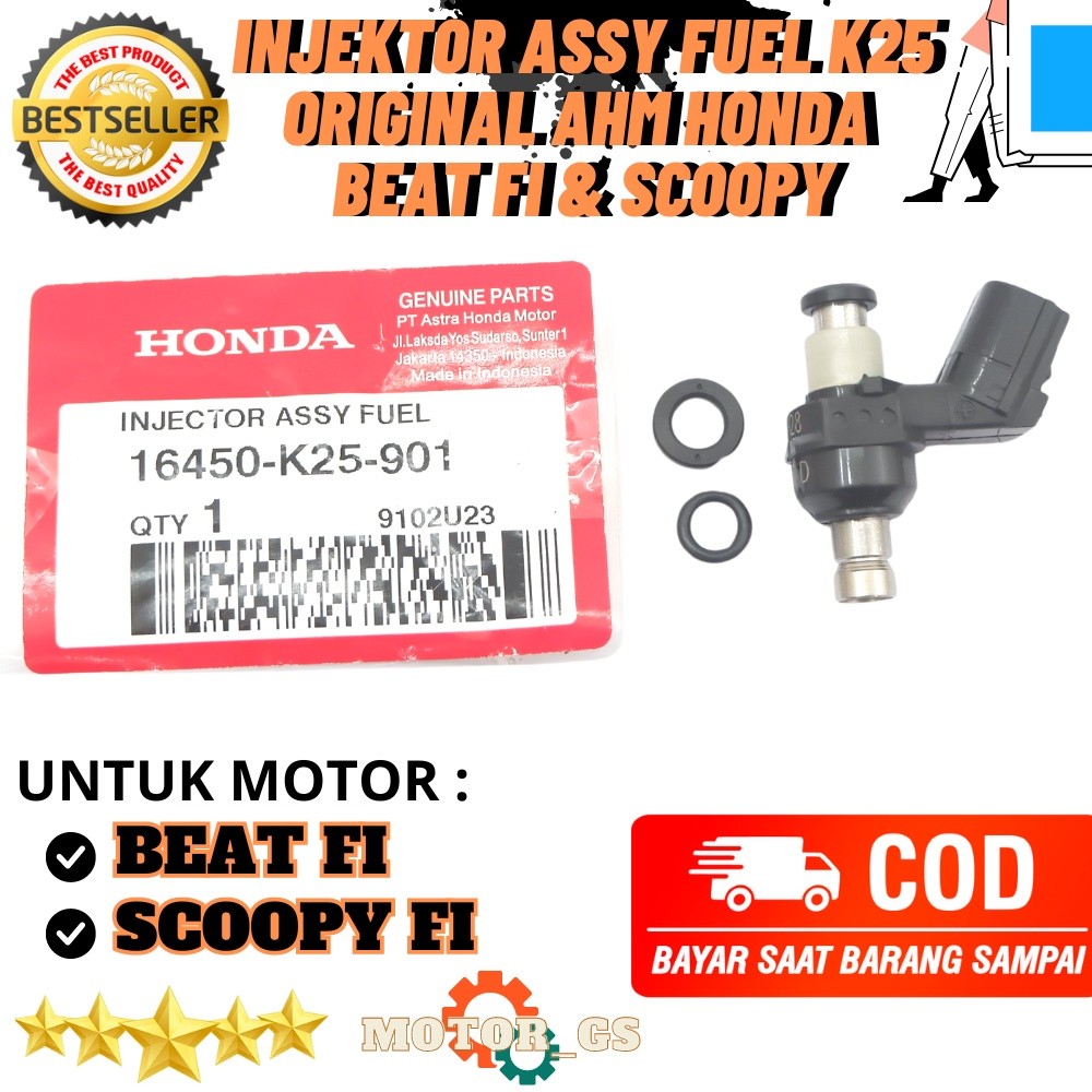 Original AMH Honda Beat FI & Scoopy FI หัวฉีด - Original AMH Honda Beat FI หัวฉีดน้ํามันเชื้อเพลิง 1