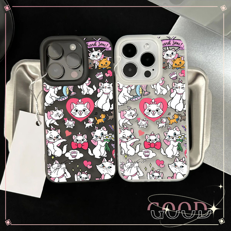 GOOD ใช้งานร่วมกับ IPhone XR 14 12 15 11 13 Pro MAX X 7 8 Plus XS MAX แบรนด์อินเทรนด์การ์ตูนมิกกี้ Doodle ลูกแมวน่ารัก