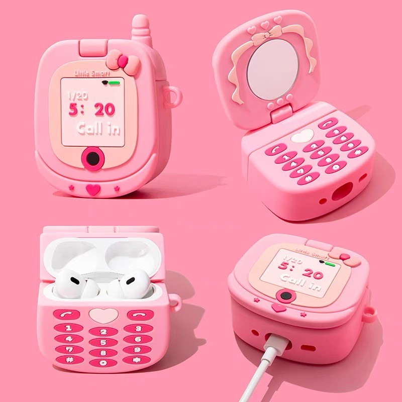 3D พลิกกระจกซิลิโคนหูฟังสำหรับ airpods 1 2 3 Pro สำหรับ airpods Pro2สำหรับ airpods Case