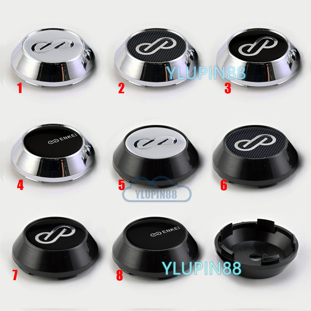 4pcs JDM ENKEI RPF1 ล้อ Center Rim Hub Caps 65 มม.OD & 60 มม. ID คลิปสําหรับ 15 "ENKEI Racing สัญลัก