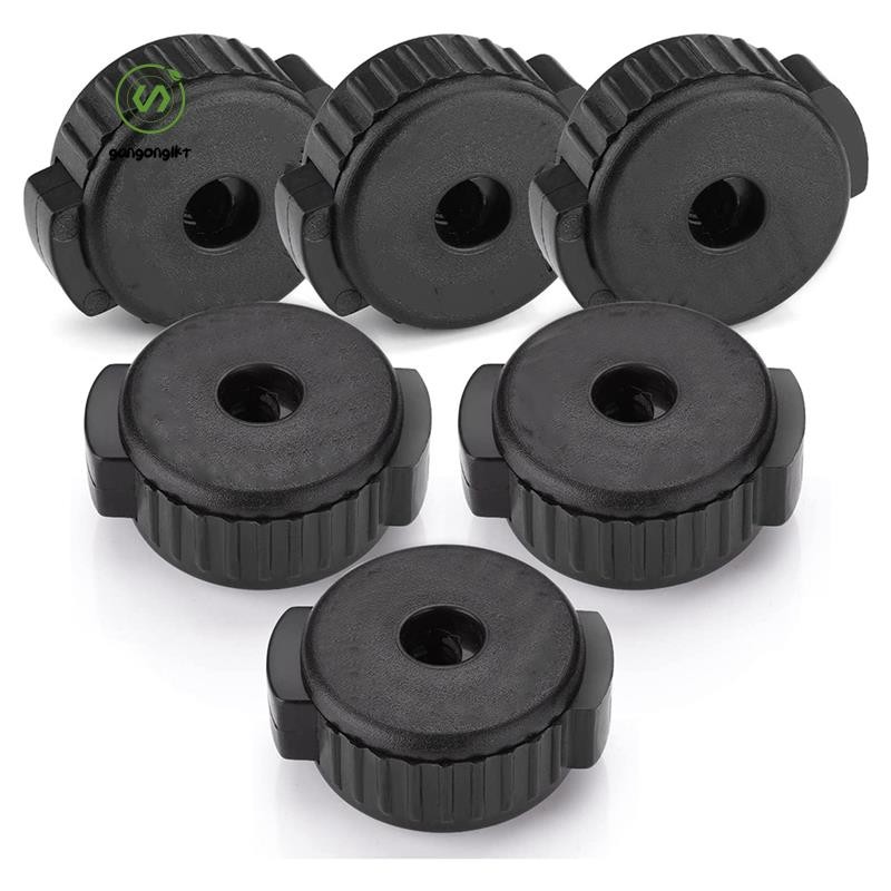 [gangong1kr]ถั่วฉาบพลาสติก 6 ชิ้น, Quick-Set Cymbal Nut สําหรับชุดกลองเพอร์คัชชัน, ชิ้นส่วนทดแทน Percussion