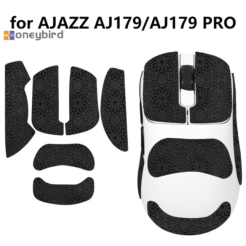 Honeybird Anti-Slip Mouse Grip เทปสติกเกอร์สเก็ตสําหรับ AJJAZZ AJ179/AJ179 Pro เมาส์สําหรับเล่นเกมสําหรับ E-Sports คอมพิวเตอร์ Gamer ลื่นดูดเหงื่อ Nice