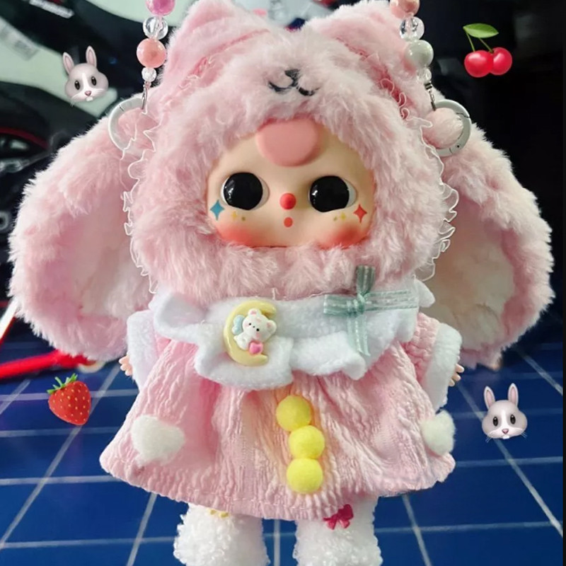 Cargargo เด็กน่ารักสาม/20 ซม.Rompers การ์ตูนตุ๊กตาชุดเปลี่ยนตุ๊กตาผ้าฝ้ายเสื้อผ้าตุ๊กตาเสื้อผ้าเด็กกระโปรงสายรัด