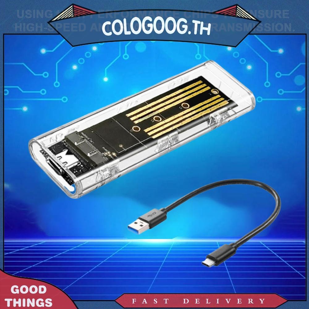 [colog.th] M.2 NGFF SATA Type C USB 3.1 อะแดปเตอร์ SSD ภายนอก 10Gbps สําหรับ 2230 2242 2260 2280