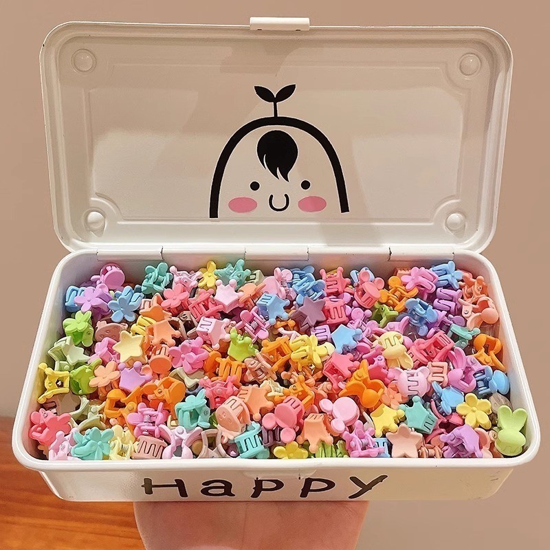 10-100ชิ้น/เซ็ตคลิปขนาดเล็กเกาหลีน่ารักการ์ตูนมินิกิ๊บขนาดเล็กเด็กสาวผมหักผมขนาดเล็กกรงเล็บคลิปเด็กเรียบคลิปกิ๊บอุปกรณ์ผมเด็ก