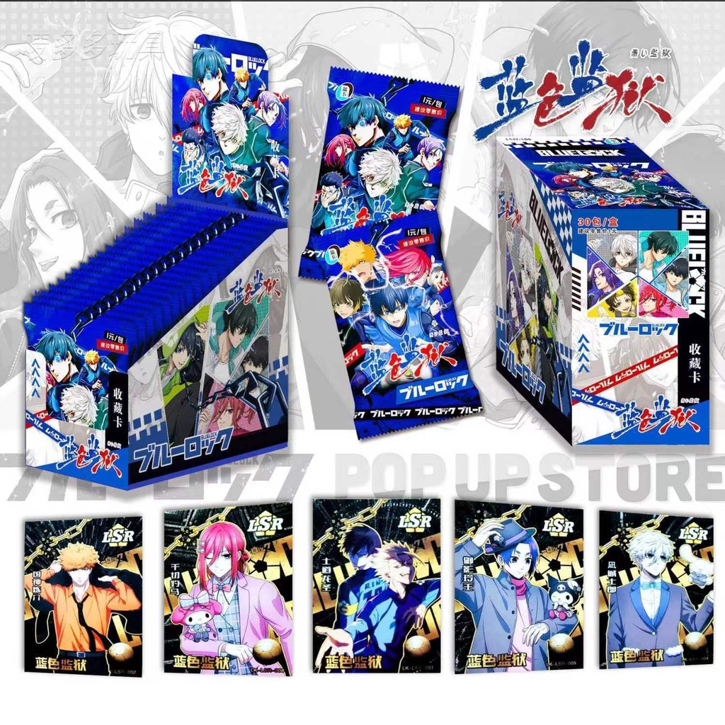 Blue Prison Trading Collection การ์ดหนาการ์ดหายากเด็กอะนิเมะของเล่น Merchandise Demon Slayer Naruto Card