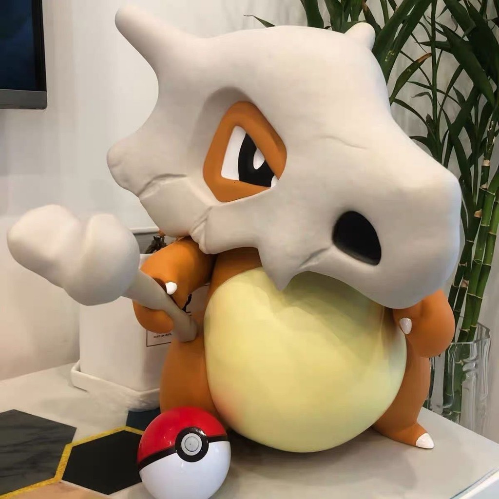 Pokemon cubone รูป larg ขนาด1:1 cubone ของเล่น cubone รุ่นตกแต่งบ้านตกแต่งห้องนั่งเล่นวันเกิดของขวัญ