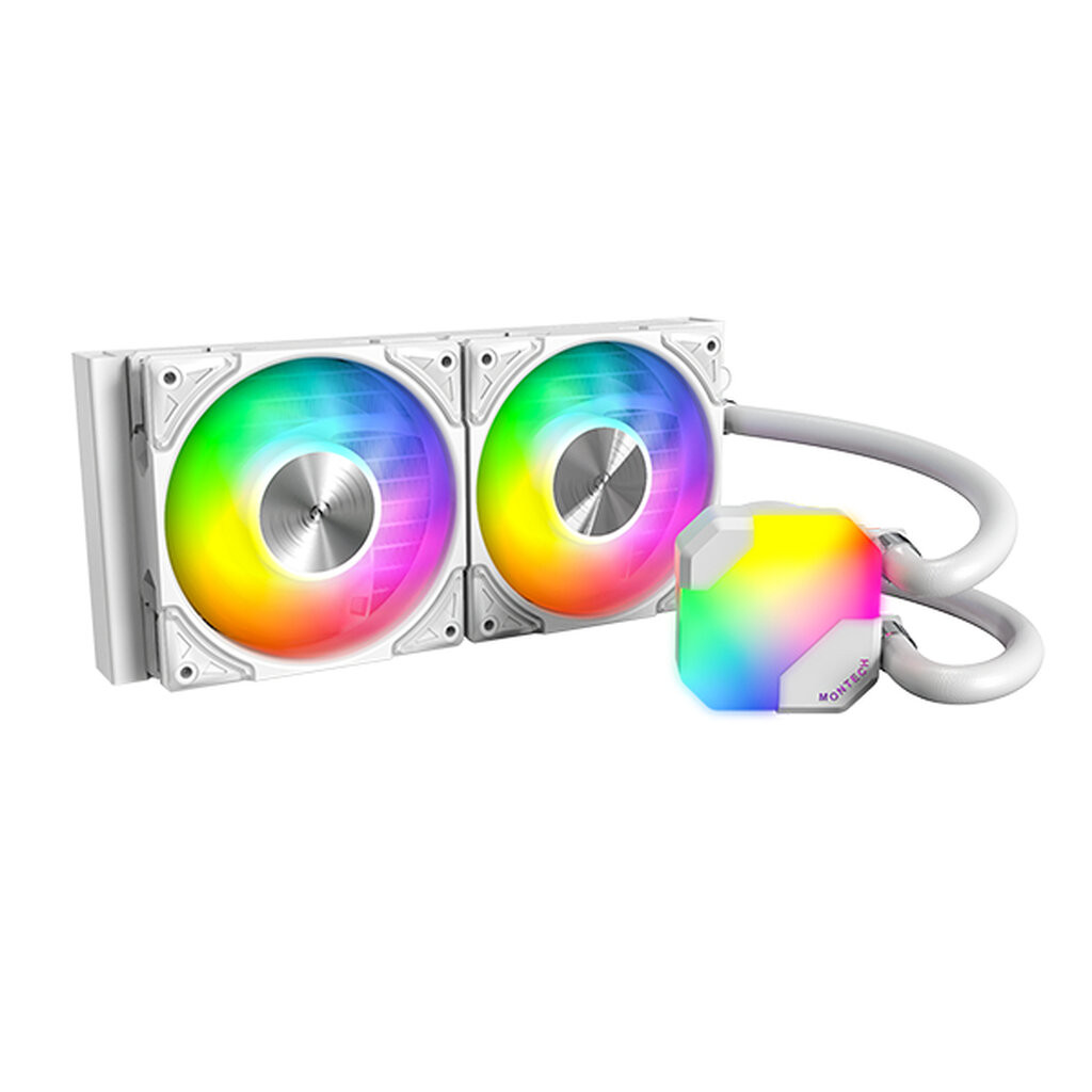 MONTECH HyperFlow ARGB 240 White AIO 240mm Liquid CPU Cooler