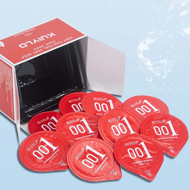 ถุงยางอนามัย OLO เจลซุบเปอร์อึด บาง 0.01 มม. (10 ชิ้น / 1 กล่อง) CONDOM OLO 0.01 MM SIZE 52-54 MM.