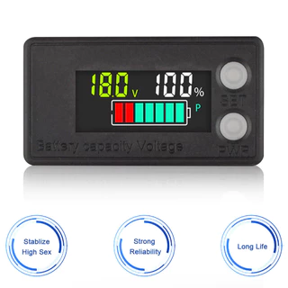 PCBFUN 6133A โวลต์มิเตอร์ดิจิตอล 8V-100V 2สาย วัดแบตเตอรี่ แสดงผลตัวเลข LCD