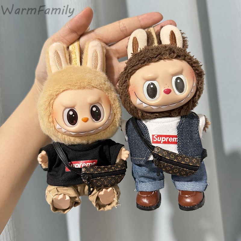 ชุดลาบูบู้v2 ชุดLabubu ชุด labubu macaron labubu macaron ชุด เหมาะสม 15cmลาบูบู้v1(เสื้อผ้าเท่านั้น）