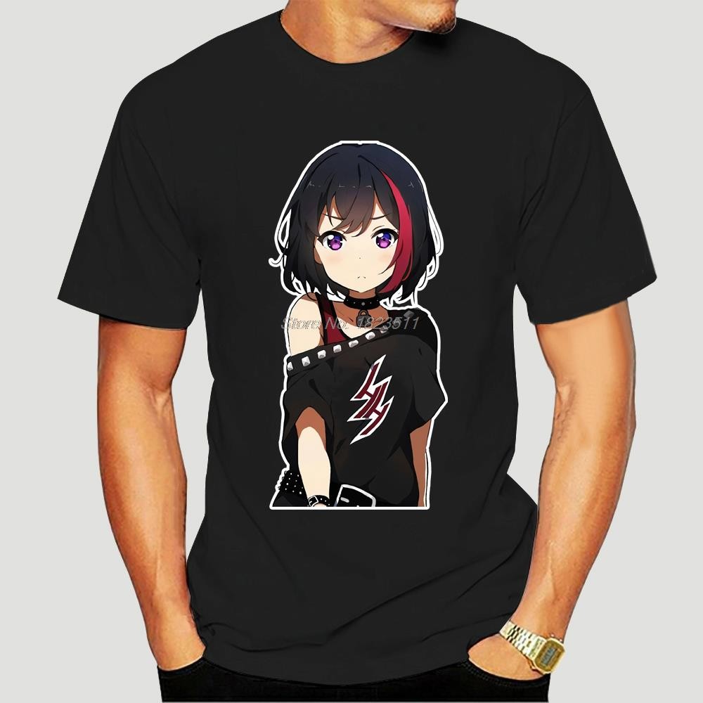 Bang Dream Ran Mitake Hentai Haven Chan อะนิเมะเสื้อยืดชุด Tshirt ขนาดใหญ่ Tees Tops Harajuku Street