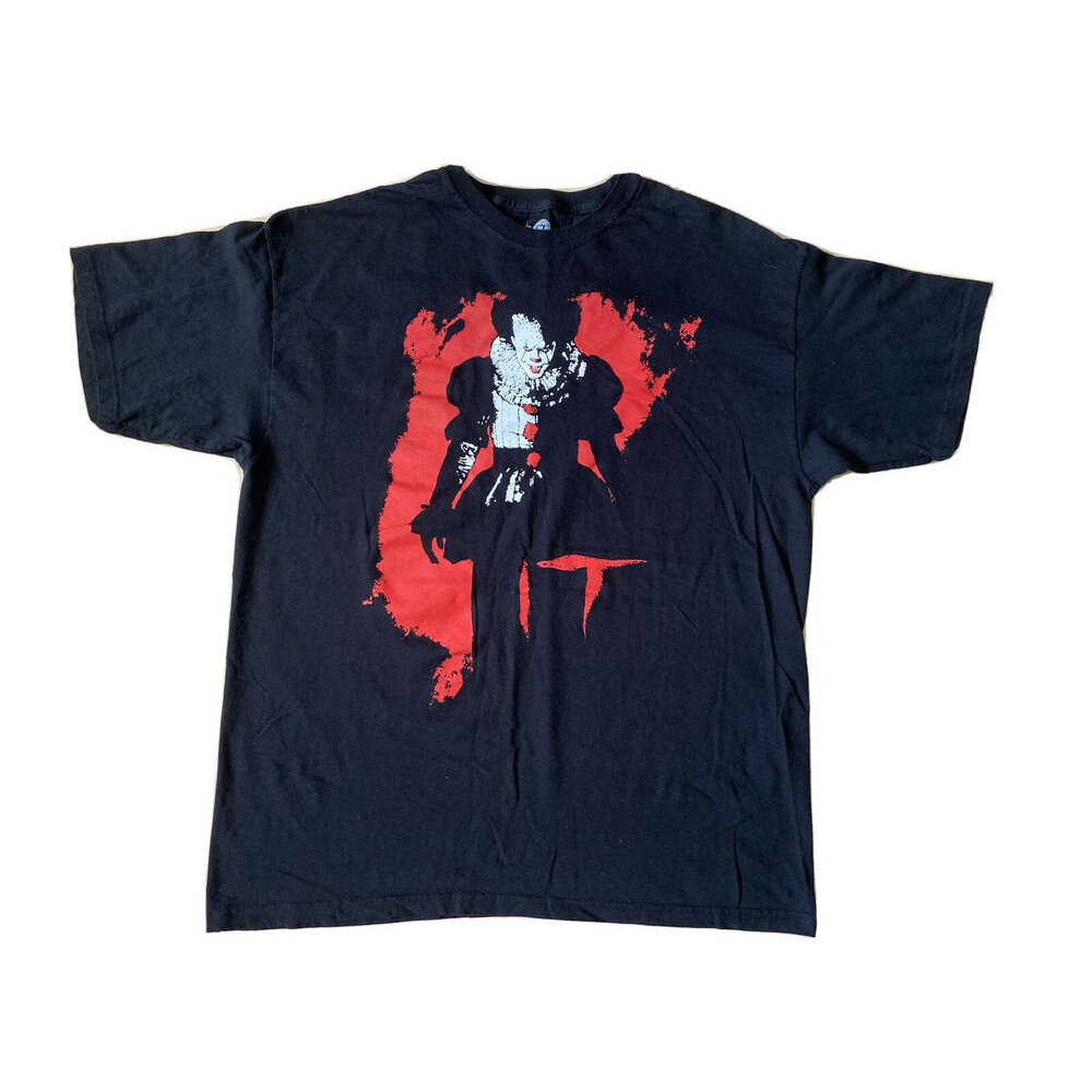 It-stephen King Movie Pennywise บอลลูนเสื้อยืด Mens X-Large เสื้ออย่างเป็นทางการ