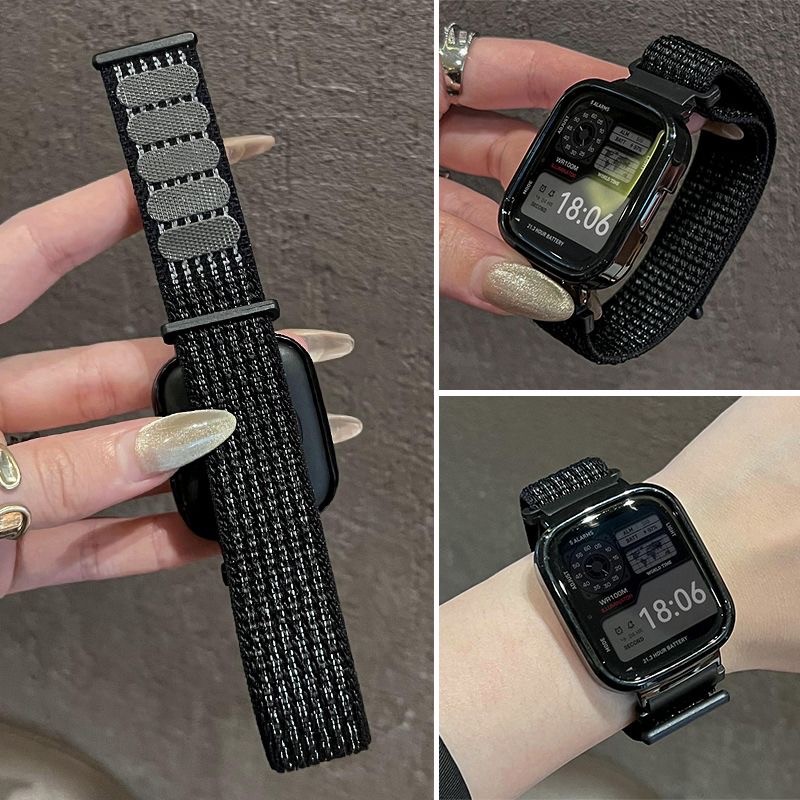 สายรัดไนลอน + กรณีสําหรับ เรดมี่ นาฬิกาRedmi Watch 4 3 3 Active คล่องแคล่ว เล็กน้อย สายนาฬิกาสมาร์ทสายกีฬาสายรัดข้อมือ เสี่ยวหมี่ นาฬิกา Xiaomi Watch 4 3 คล่องแคล่ว สร้อยข้อมืออุปกร