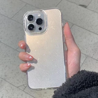 ผงเพชรแผ่นโปร่งใส เทรนด์แฟชั่น เงางาม for 17 11 12 13 15 14plus 15 pro max XR 12 13pro เคสเกาหลี 6P 7P 8P XS 14Pro 11pro