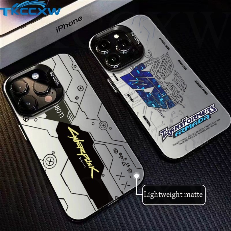 Cyberpunk แผงวงจร Frosted เคสโทรศัพท์สําหรับ VIVO Y100 Y27 Y36 Y27S Y02A Y02T Y11 Y22S Y03 Y18S Y18E Y28S Y200 Y38 Y58 Y17S Y200 กรณีพรีเมี่ยมกันกระแทก
