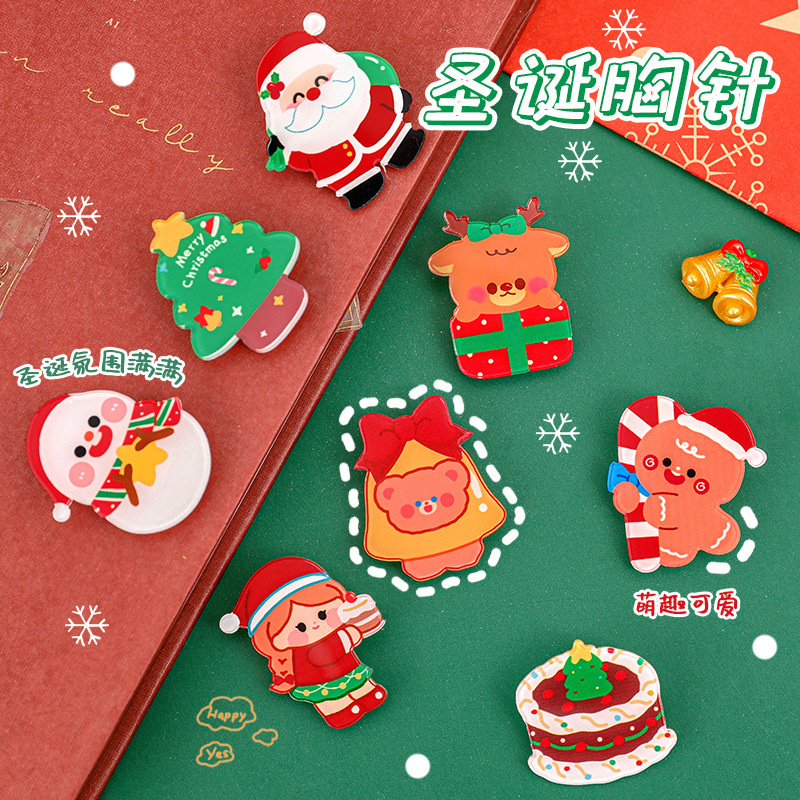 2024 Christmas Series เข็มกลัดแพนด้าซานต้าน่ารัก
