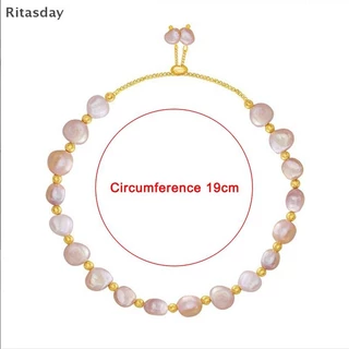 Ritasday Baroque สร้อยข้อมือไข่มุกธรรมชาติเซ็กซี่สําหรับผู้หญิงสร้อยข้อมือแฟชั่น Lady Temperament สร้อยข้อมือเครื่องประดับเกาหลีใต้ใหม่