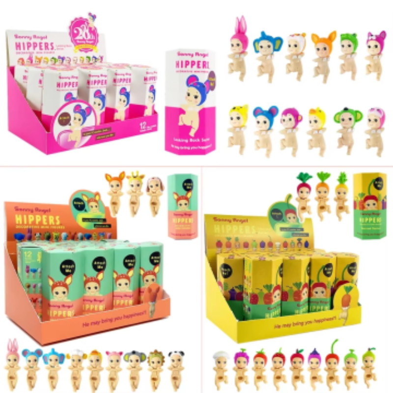 Cat Life Sonny Angel สัตว์ของเล่นผลไม้ตกแต่ง Mini Action Figures ตุ๊กตาอะนิเมะ Hipper Angels คริสต์มาสฮาโลวีนของขวัญ
