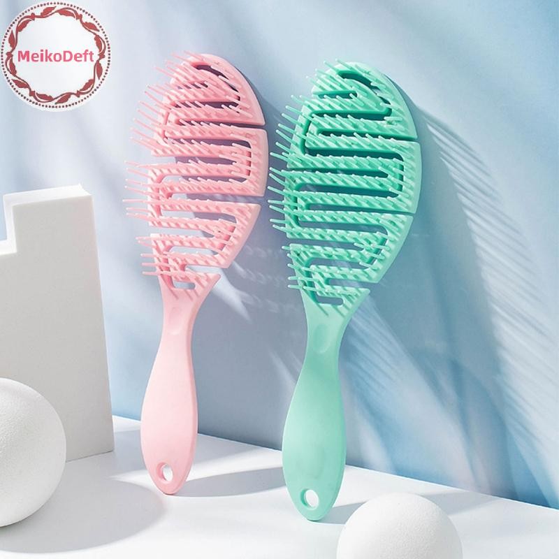 Meikodeft แปรงเปียก DryCurved Comb หวีนวด ซี่โครงรูปร่างปุย หวีดัดผมบนผมเปียก TH