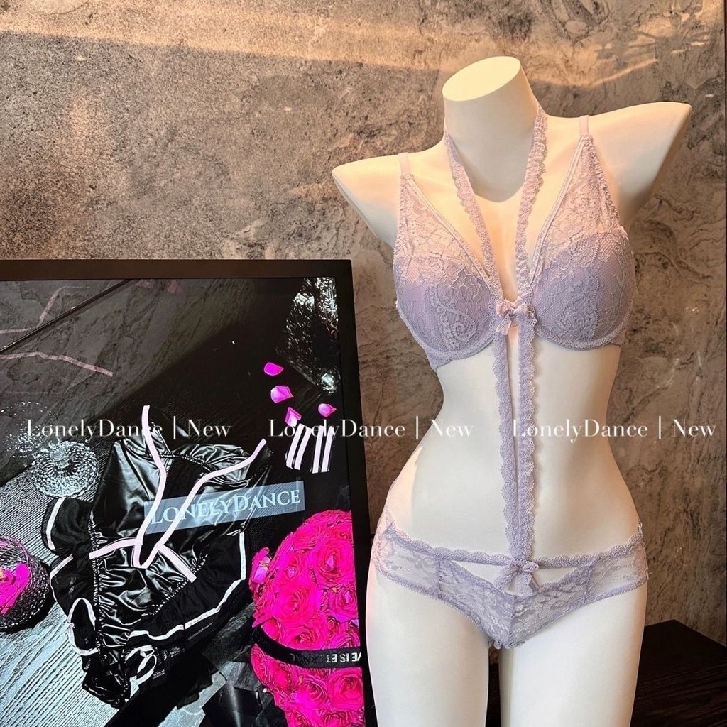 Halter เซ็กซี่ Push-Up Bra ชุดชุดชั้นในลูกไม้ผู้หญิง