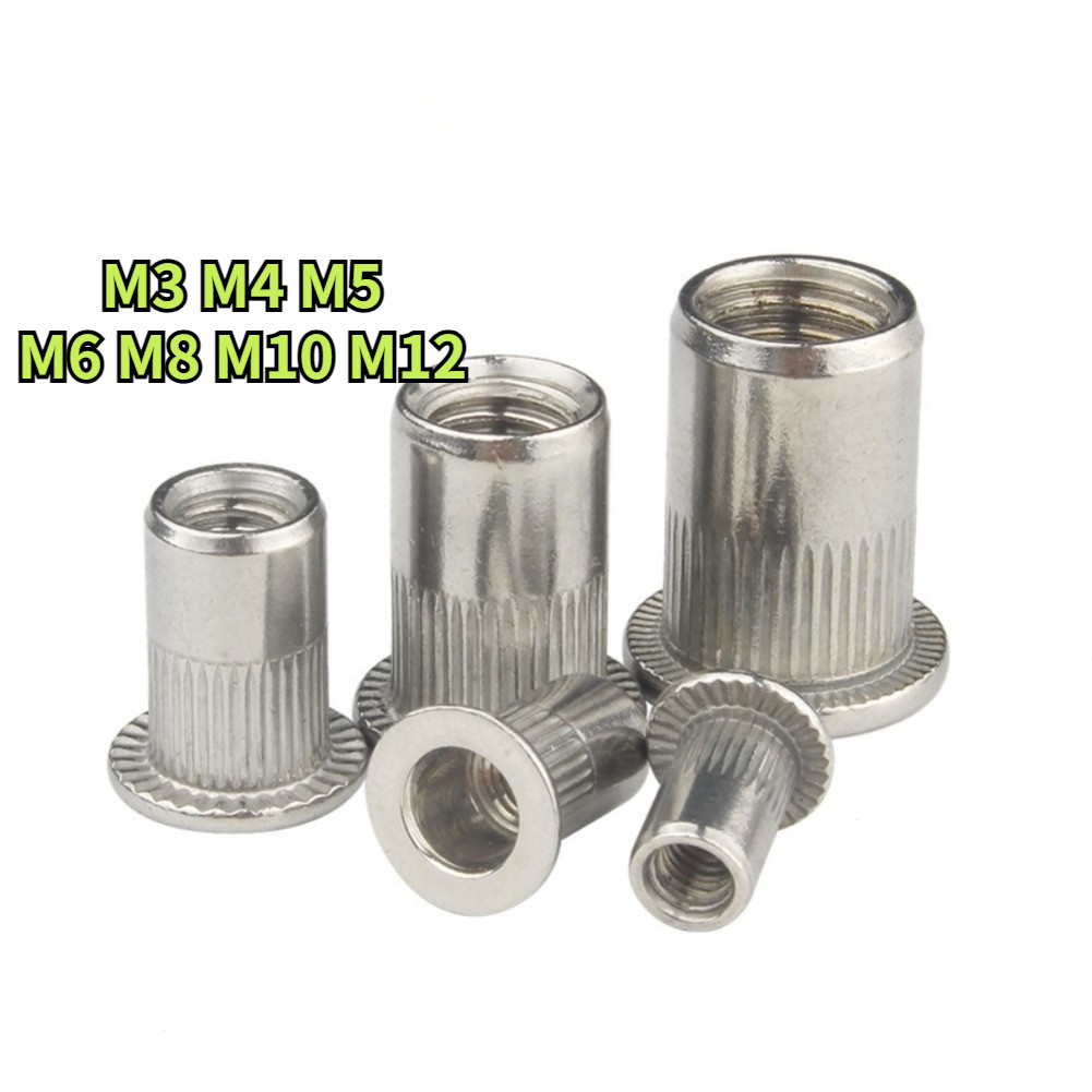 [YTH1] M3-M12 สแตนเลส 304 หัวน็อตรีเวท M3 M4 M5 M6 M8 M10 M12 Rivet Nut SUS304