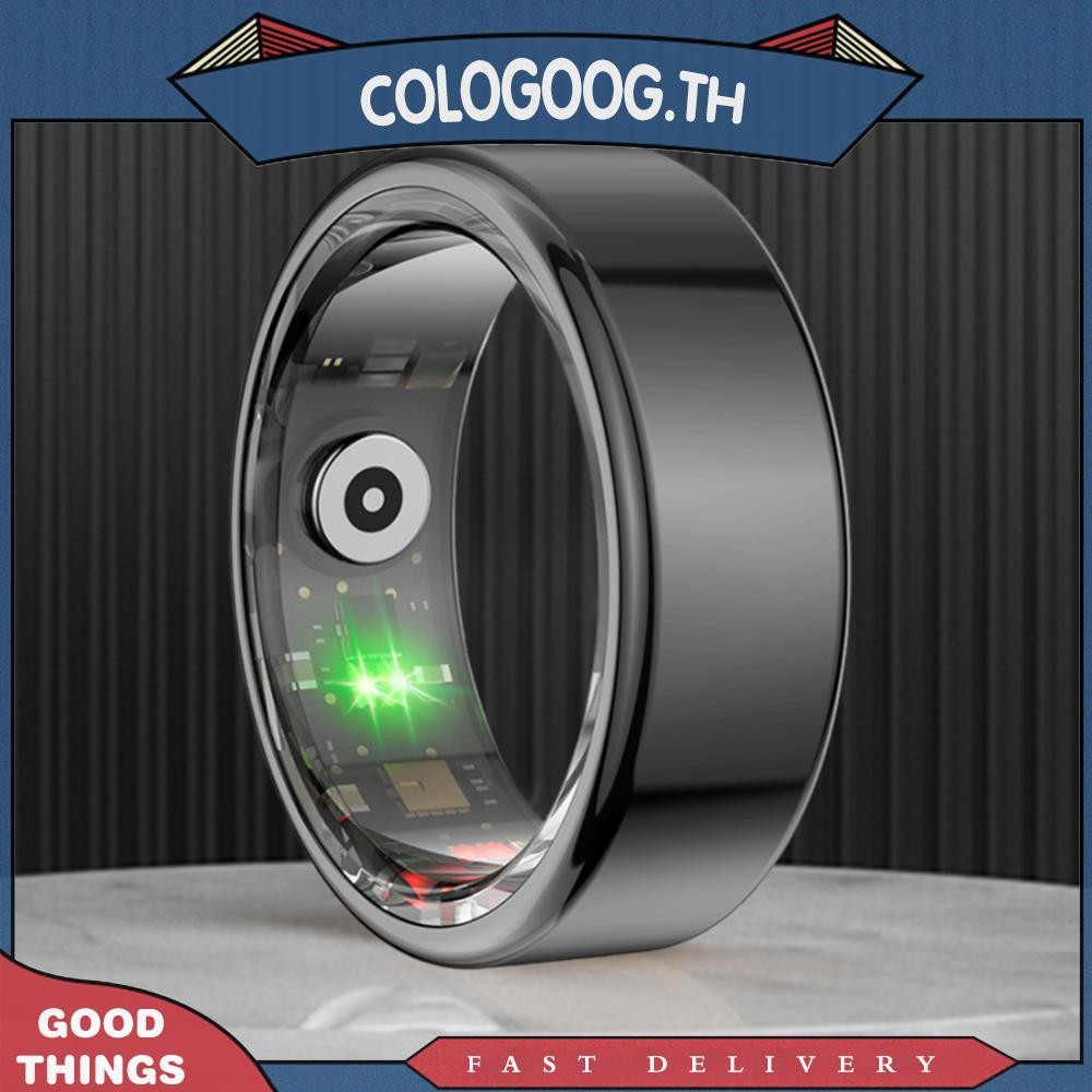 [goog.th] R02 Smart Ring Blood Oxygen Tracker IP68 & 5ATM กันน้ําสําหรับ Android สําหรับ IOScolo