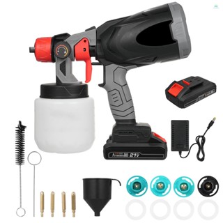 ปืนพ่นสีไร้สาย ลิเธียม 2.0Ah แบตเตอรี่และเครื่องชาร์จ includ…