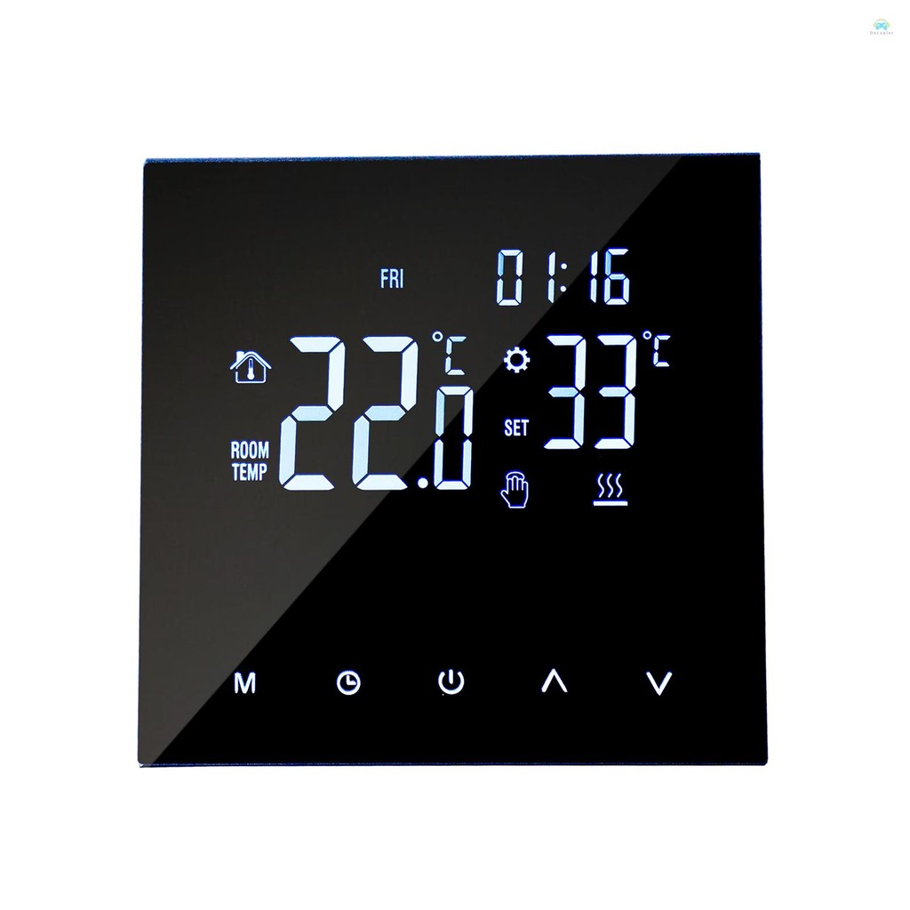 Yb1 ThermostatSmart เครื่องทําความร้อน Thermostat Digital Temperature Controller หน้าจอสัมผัสจอแสดงผล LCD สัปดาห์โปรแกรมน้ําความร้อนและหม้อต้มแก๊ส Thermostat Anti-freeze สําหรับ Home Sch