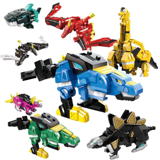 Mini Agent Team Dinosaur Transformer Toy Miniforce Mini Agent X นาฬิกา Mecha หุ่นยนต์ไดโนเสาร์นาฬิกาของเล่น Volt Max Lucy Sammy Transformer KidsToy ของเล่นเด็กผู้ชาย
