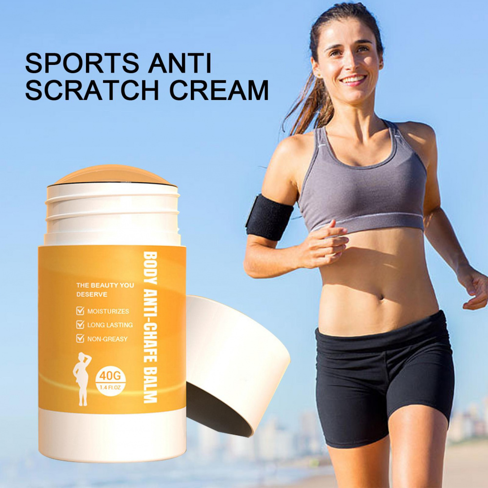 Anti Chafing Stick ต้นขากู้ภัย Anti Chafe ครีม 40g Body Friction Defense Stick ส่วนผสมธรรมชาติใช้สําหรับส้นแขนล่างต้นขาผิว