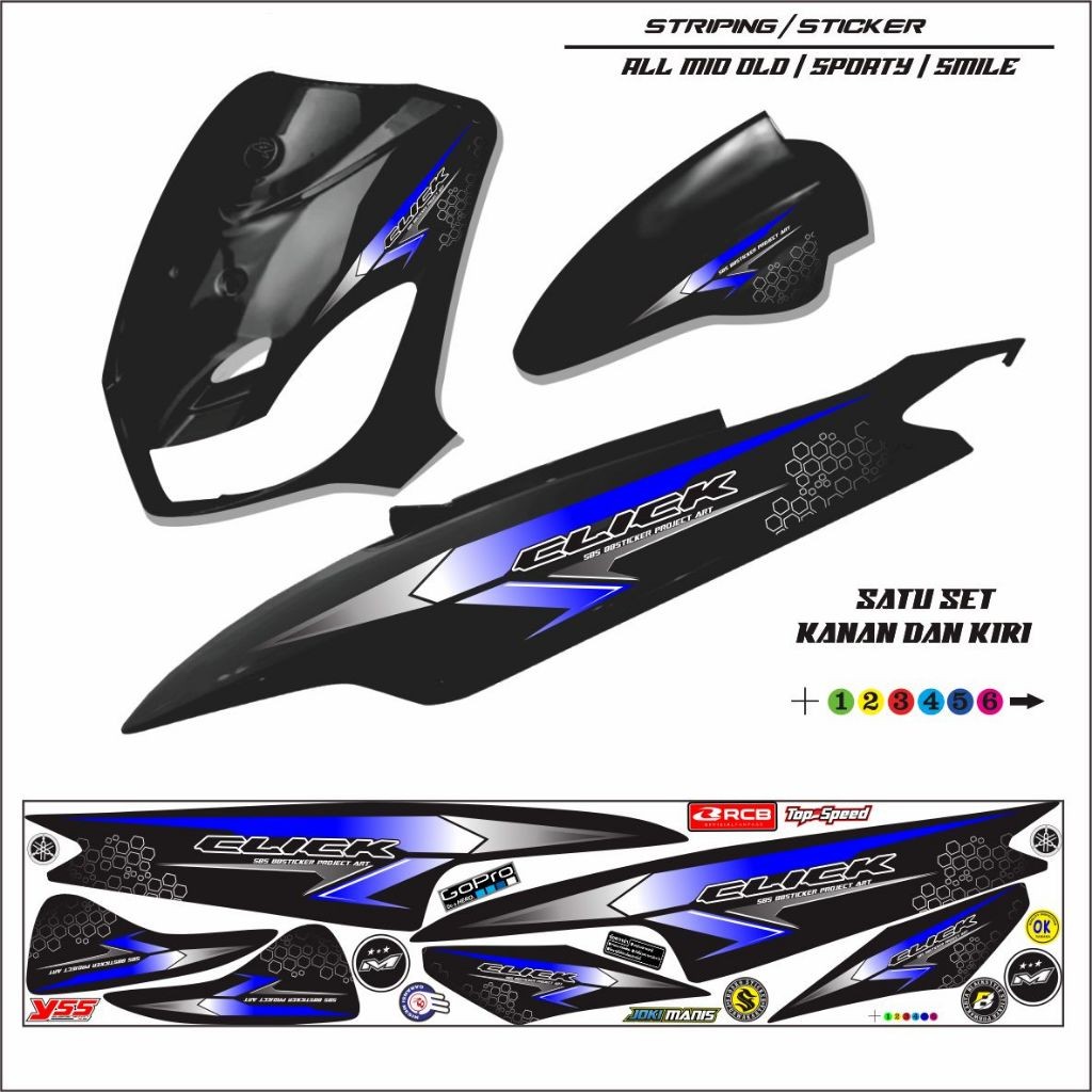 สติ๊กเกอร์ VARIATIONS / STRIPING VARIATIONS MIO OLD MIO SPORTI MIO สติ๊กเกอร์