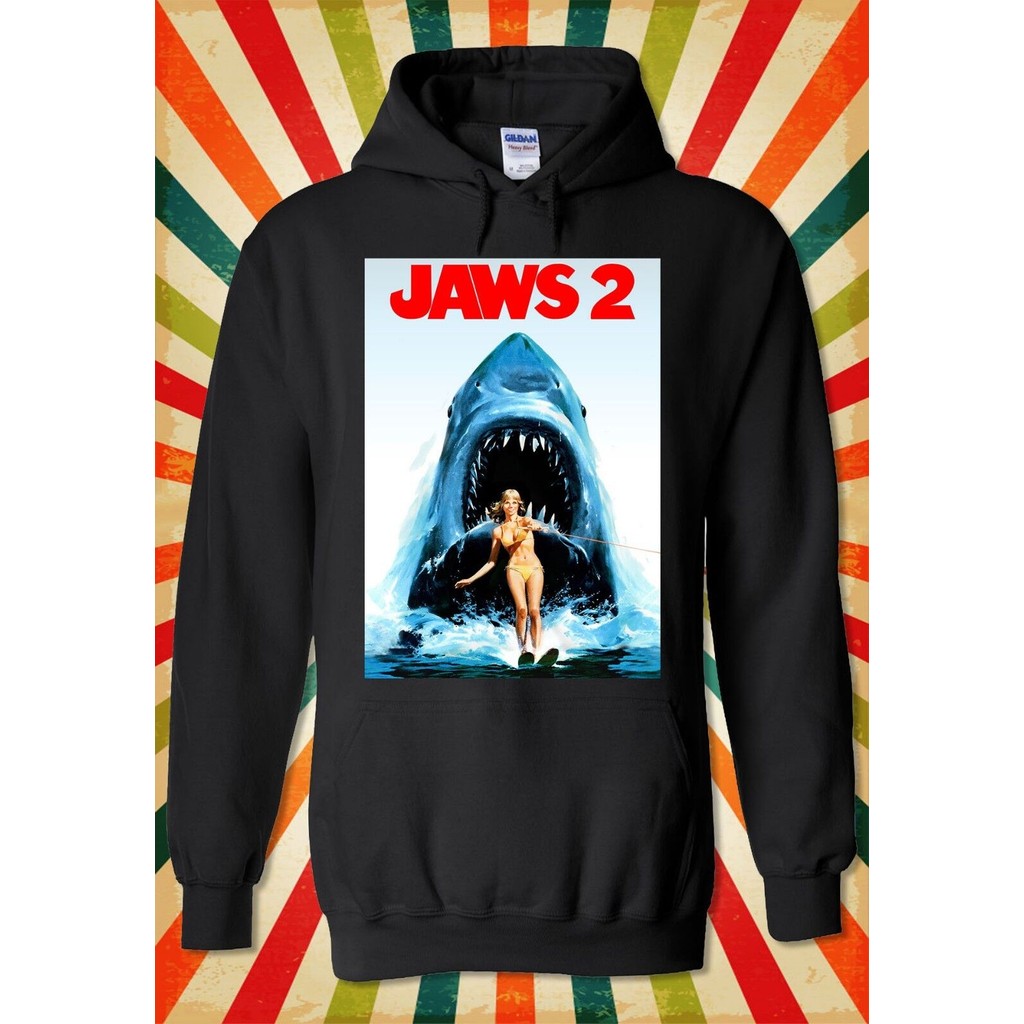 Jaws 2 Steeven Spireberg Shark Attack ผู้ชายผู้หญิง Unisex Top Hoodie Sweatshirt 2113