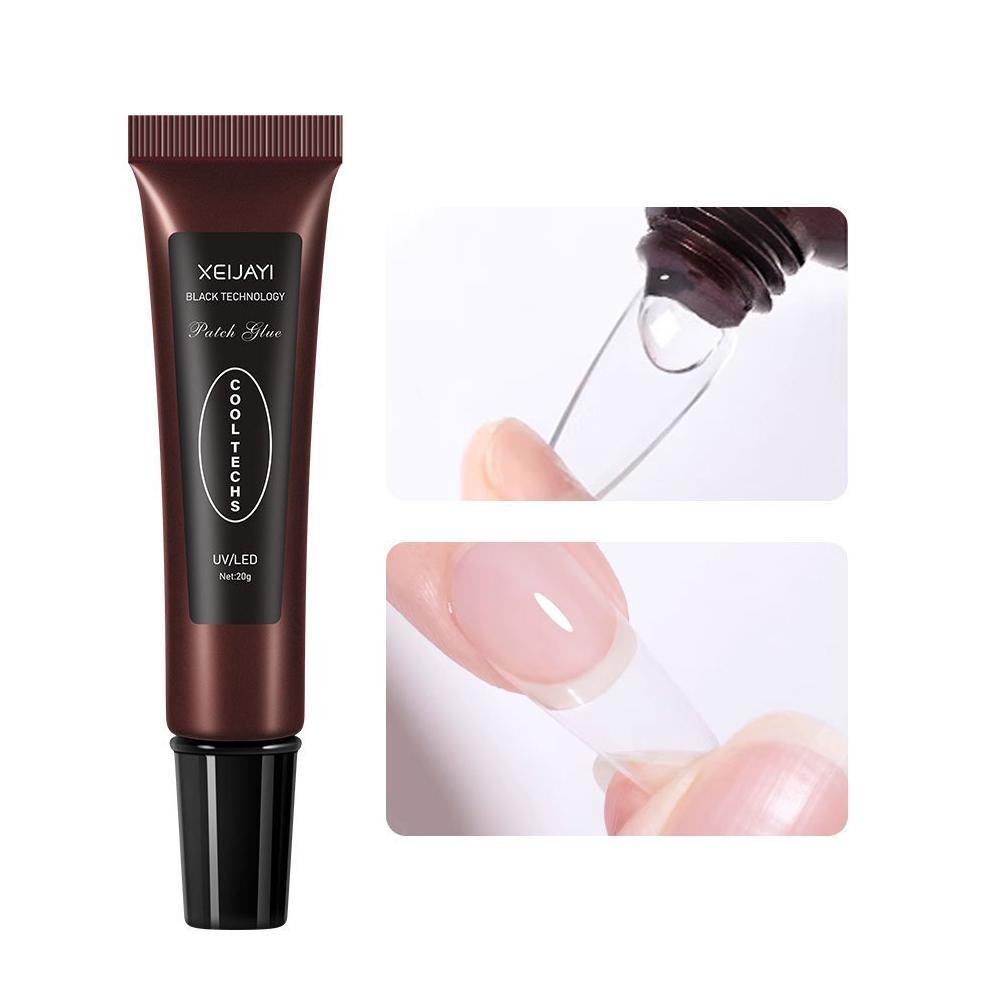 เคล็ดลับเล็บแข็งเจลคุณภาพสูงนุ่มโปร่งใส Uv 20g เล็บเจลโปแลนด์ B1y0