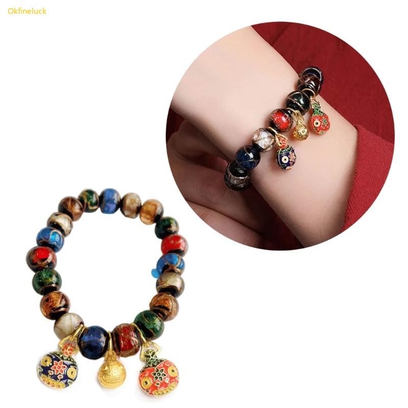 ตกลง ชาติพันธุ์กลุ่มสร้อยข้อมือวินเทจลูกปัดสร้อยข้อมือธูปสร้อยข้อมือเคลือบ