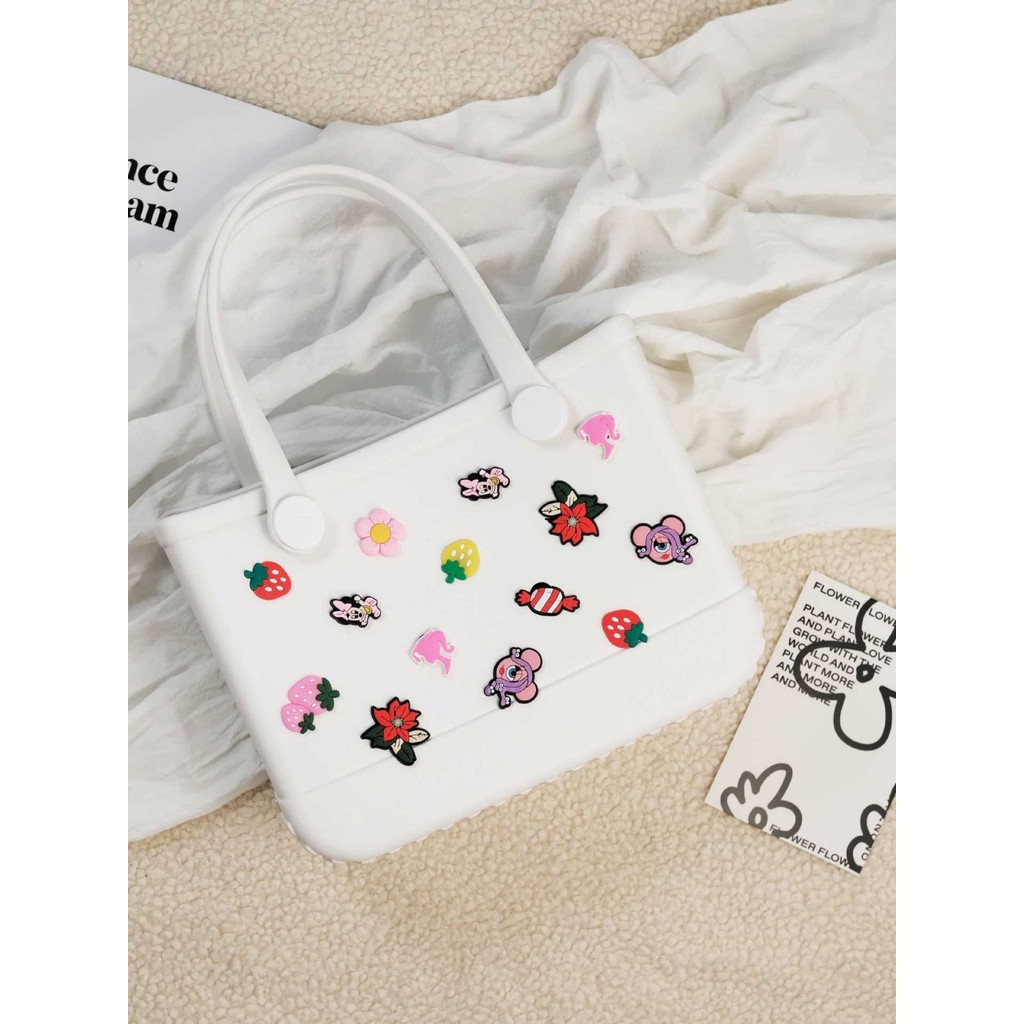 Cross-Border ขายดี eva Beach Bag Tote Bag กันน้ํา Hollow Hole Bag ตะกร้าชายหาด EVA Hole Beach Bag