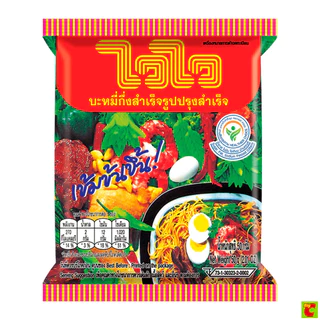 ไวไว บะหมี่กึ่งสำเร็จรูปปรุงสำเร็จ 50 ก. แพ็ค 30