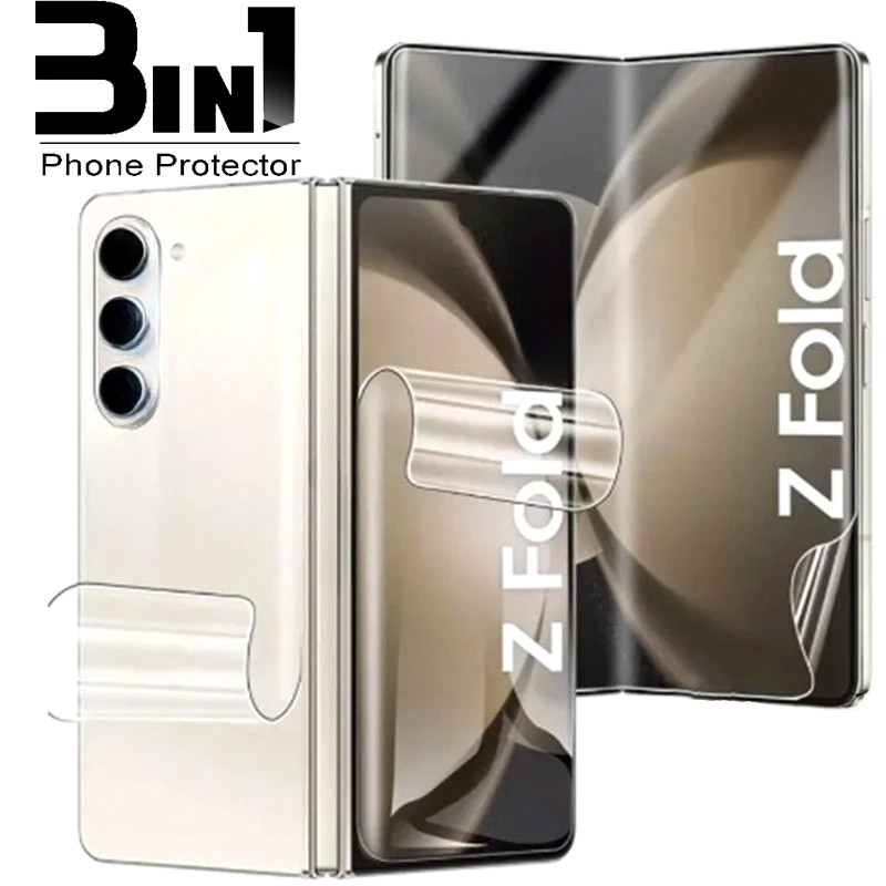 SAMSUNG 1-2PCS โทรศัพท์แบบพับได้Hydrogelป้องกันหน้าจอสําหรับSamsung ZFold7 ZFold6 Anti-Shock Hydroge