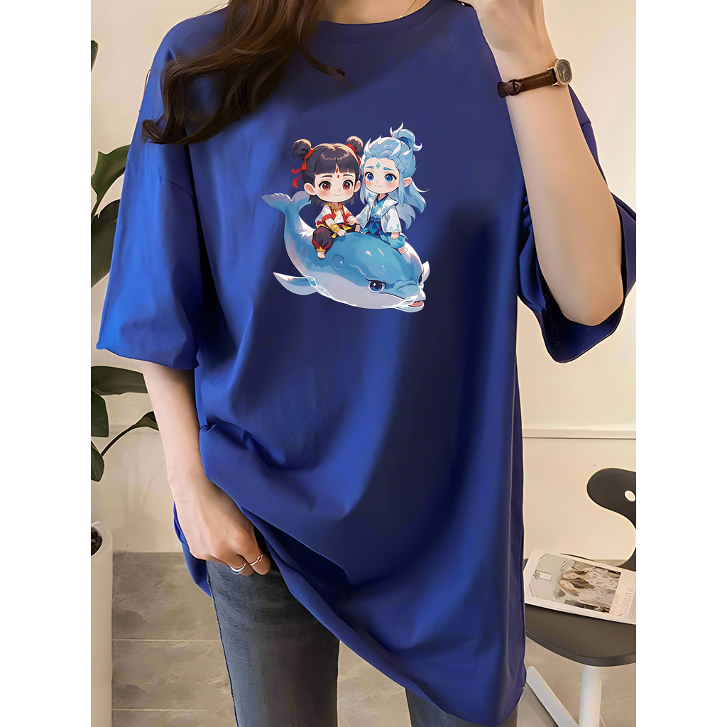 [AMYGO] M-5XL TShirt ผู้หญิงหลวมเสื้อยืดผู้หญิง 2Y658 T เสื้อเสื้อ TShirt เสื้อผ้า T เสื้อ Plus ขนาด